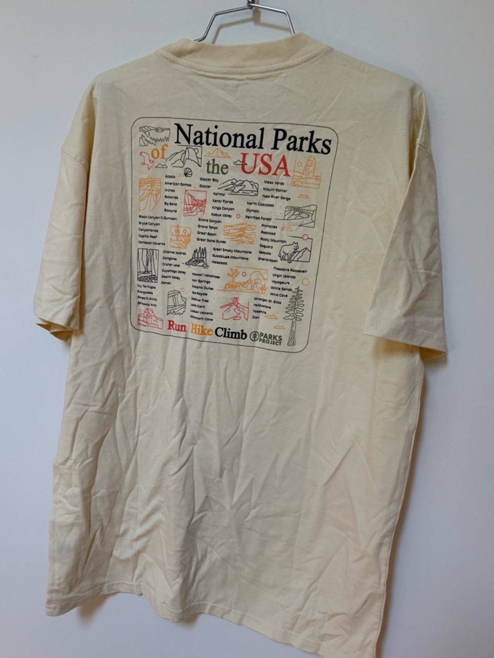 NWOT Parks Project UO Exclusive National Parks Checklist Graphic Tee Size XL - Picture 10 of 12